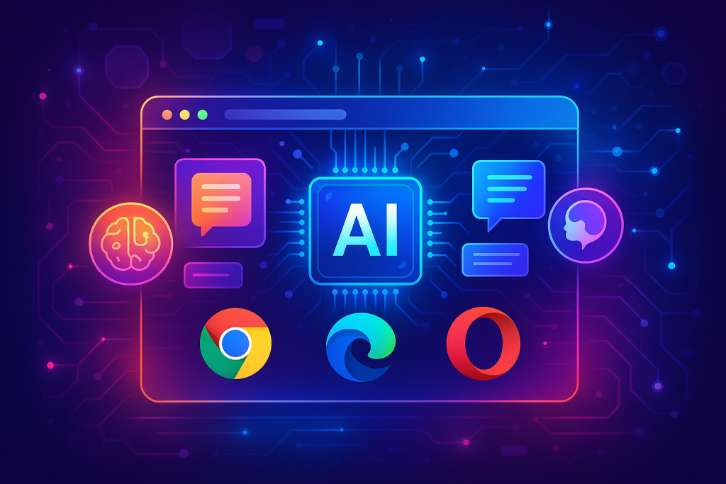 AI-powered browser tools in Chrome, Edge, and Opera (2025)