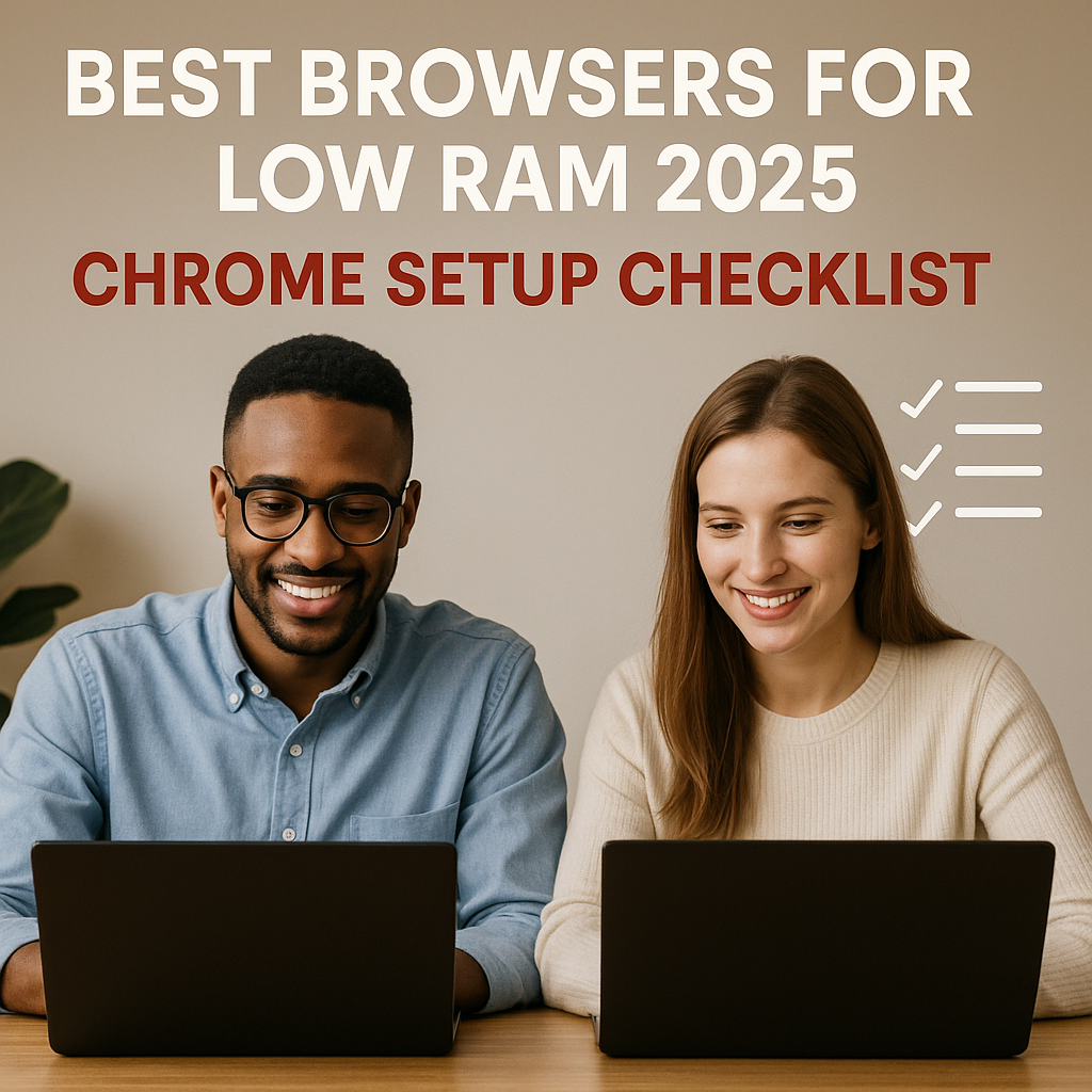 Best Browsers for Low RAM 2025 – Professional man using Chrome setup
