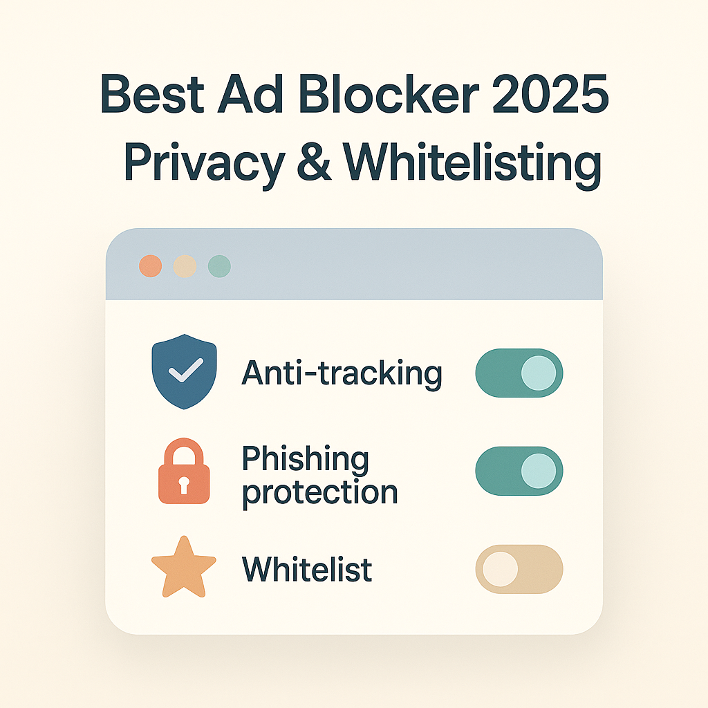 Best Ad Blocker 2025 advanced privacy with whitelist controls
