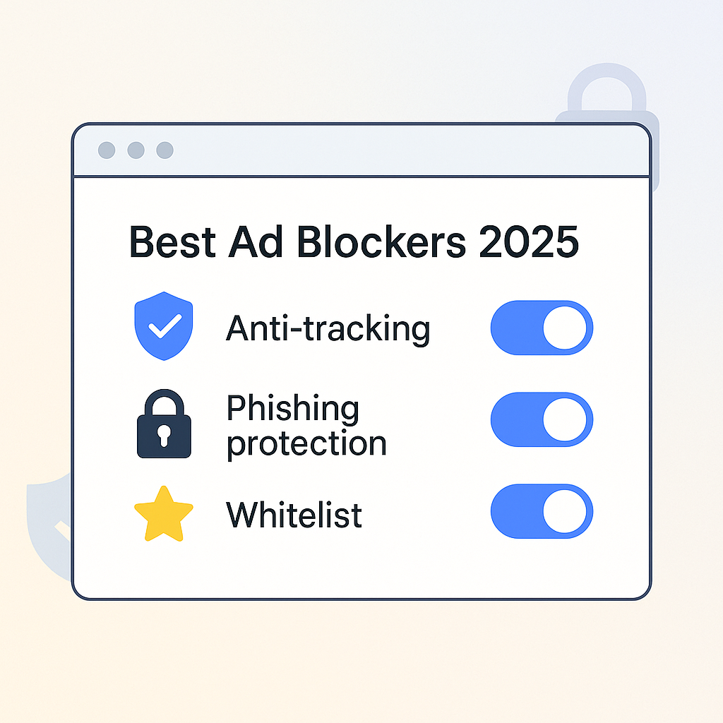 Best Ad Blockers 2025 with advanced privacy and whitelist controls