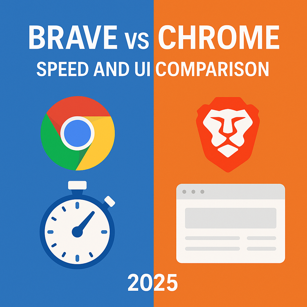 Brave vs Chrome speed and UI comparison in 2025