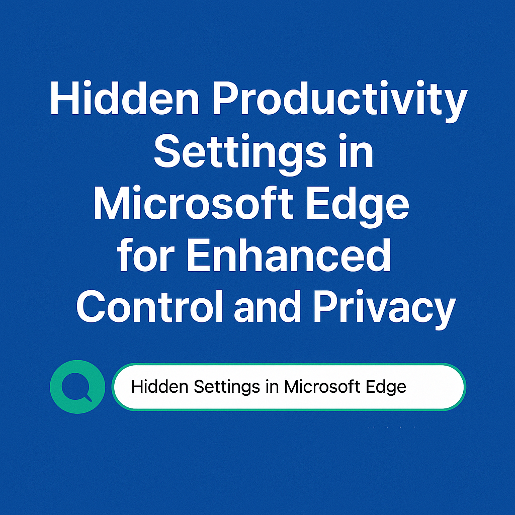 Explore advanced hidden settings in Microsoft Edge for better control