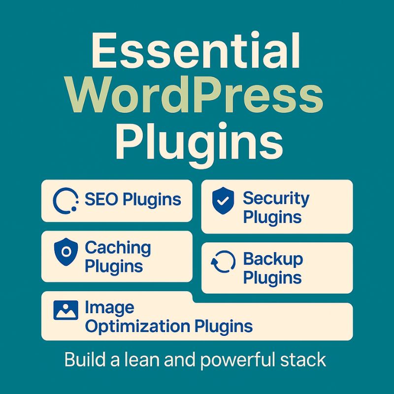 Essential WordPress Plugins – SEO, Security, Caching, Backup, Image Optimization